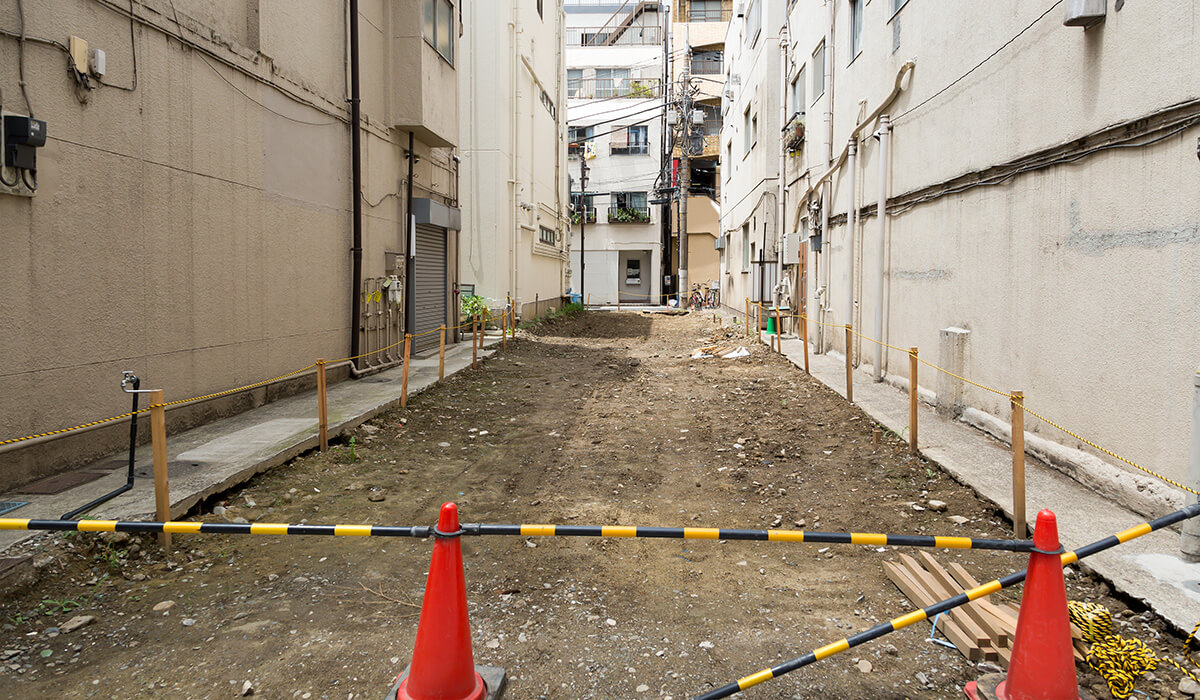 郊外の広い土地